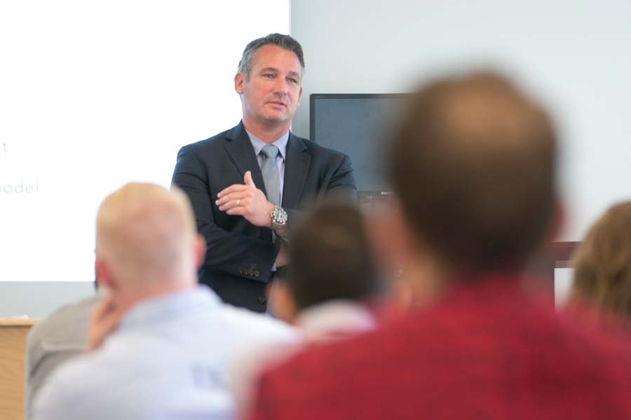 Picture of a male lecturer at TSAS seminar