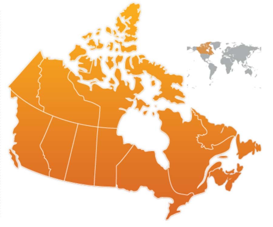 Map-PS900 map of Canada