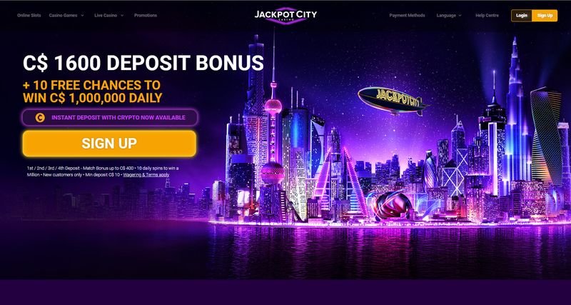 Jackpot City Casino Homepage