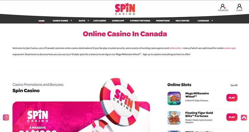 Spin Casino Casino Homepage